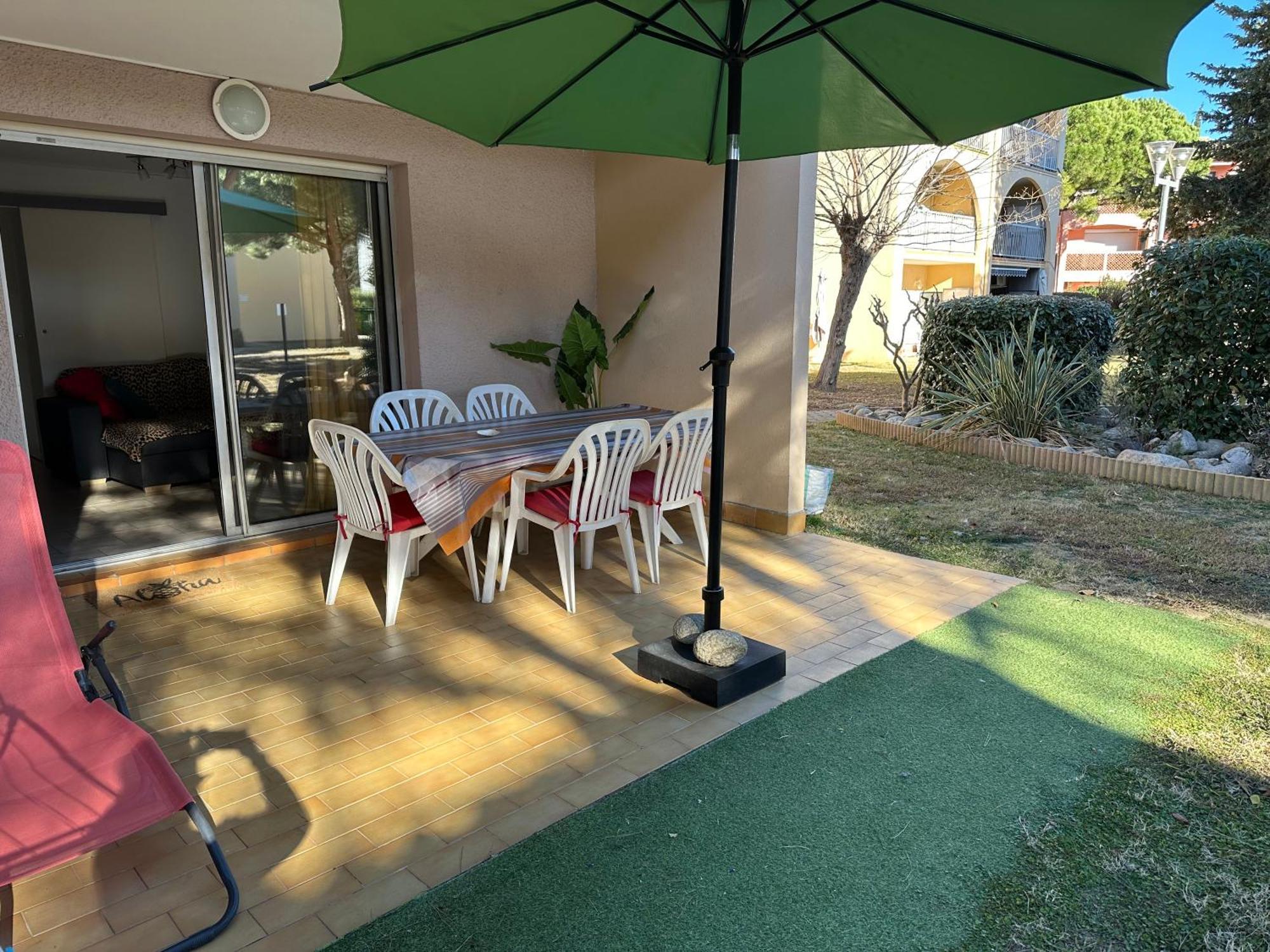 T2 Rdc A Canet En Roussillon Europa 4 Pers ,Piscine,Clim, Tennis, Parking المظهر الخارجي الصورة